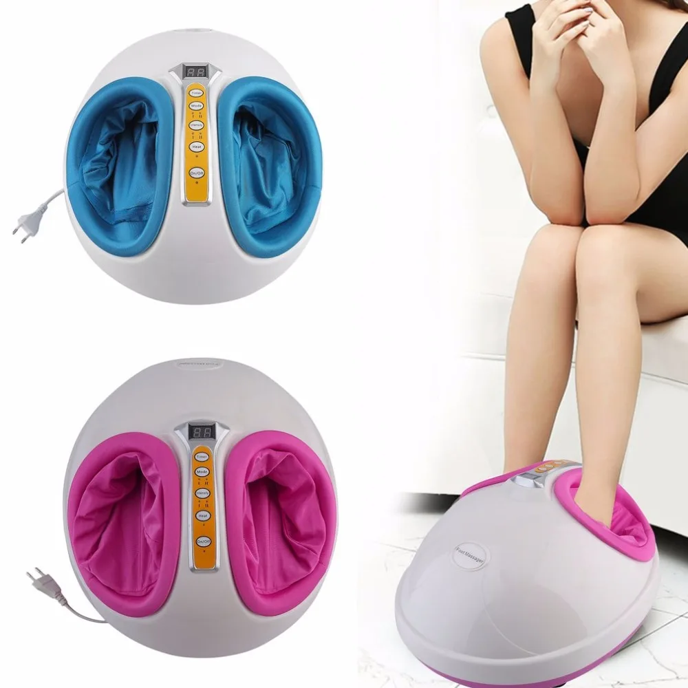 

220V Electric Antistress Heating Therapy Shiatsu Kneading Foot Massager Vibrator Foot Massage Machine Foot Care Device new