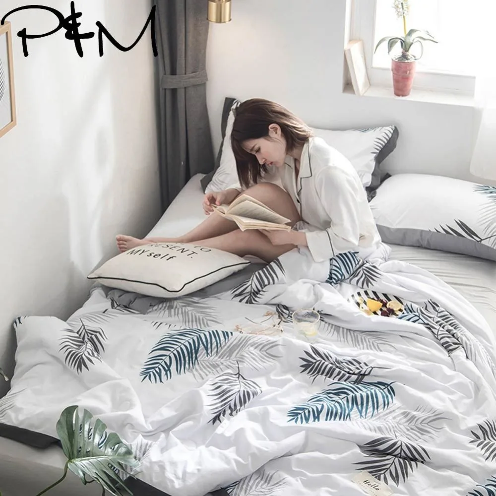 Papa&Mima Leaves print Summer Comforter NO pillowcases Twin Queen Size Polyester Fabric Soft and thin Air conditioning Quilt
Papa&Mima Leaves print Summer Comforter NO pillowcases Twin Queen Size Polyester Fabric Soft and thin Air conditioning Quilt