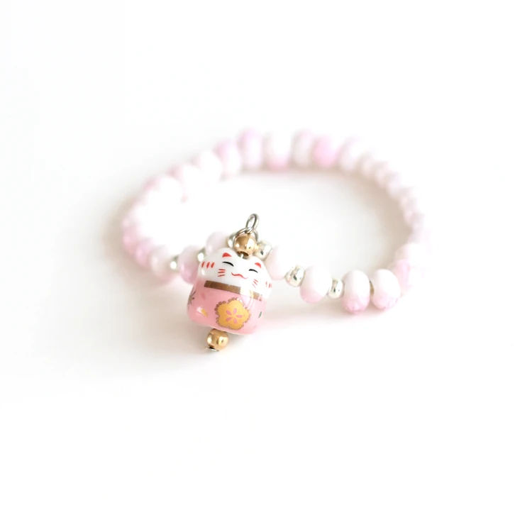 Handmade Ceramic Colorful Lucky Cat Beads Bracelet Cute lucky Bracelet for Women girls the best gift for her
Handmade Ceramic Colorful Lucky Cat Beads Bracelet Cute lucky Bracelet for Women girls the best gift for her