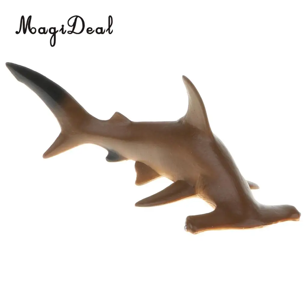 Plastic Ocean Animal Figurine Toy for Kids Toddlers, Vivid Shark Model, Children Birthday Christmas Gift Home Decor