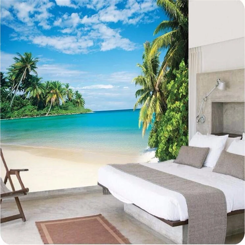 beibehang papel de parede 3d wall for walls 3 d Coconut grove island landscape sofa headroom blue seascape large mural wallpaper
beibehang papel de parede 3d wall for walls 3 d Coconut grove island landscape sofa headroom blue seascape large mural wallpaper