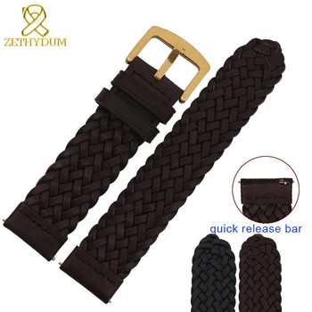 Genuine leather bracelet watch band 22mm 24mm handmade mans watchband quick release bar Woven leather strap
Genuine leather bracelet watch band 22mm 24mm handmade mans watchband quick release bar Woven leather strap