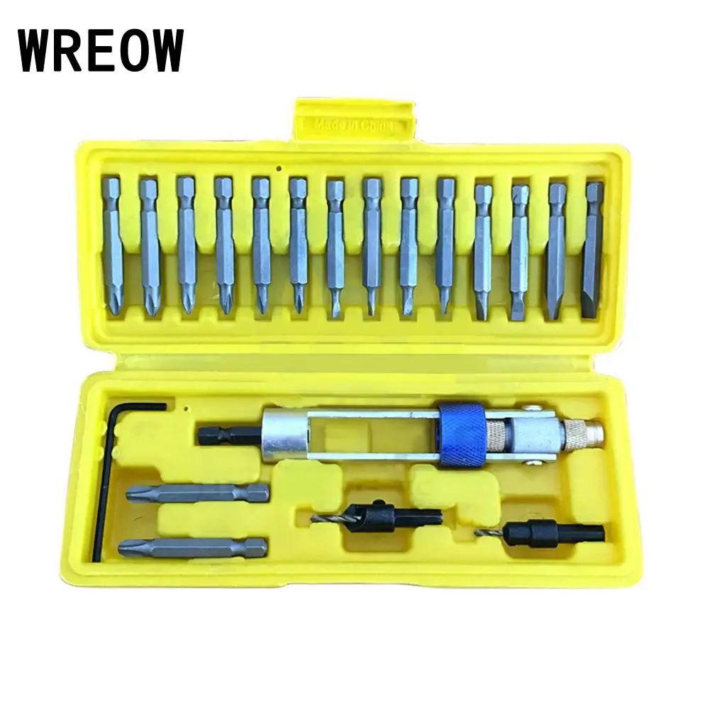 20pc HSS Wood Drill Bit Set Screwdriver sets Quick Change for Wooden Holder Tool Accessories Driver Swivel Head Tools Set
20pc HSS Wood Drill Bit Set Screwdriver sets Quick Change for Wooden Holder Tool Accessories Driver Swivel Head Tools Set