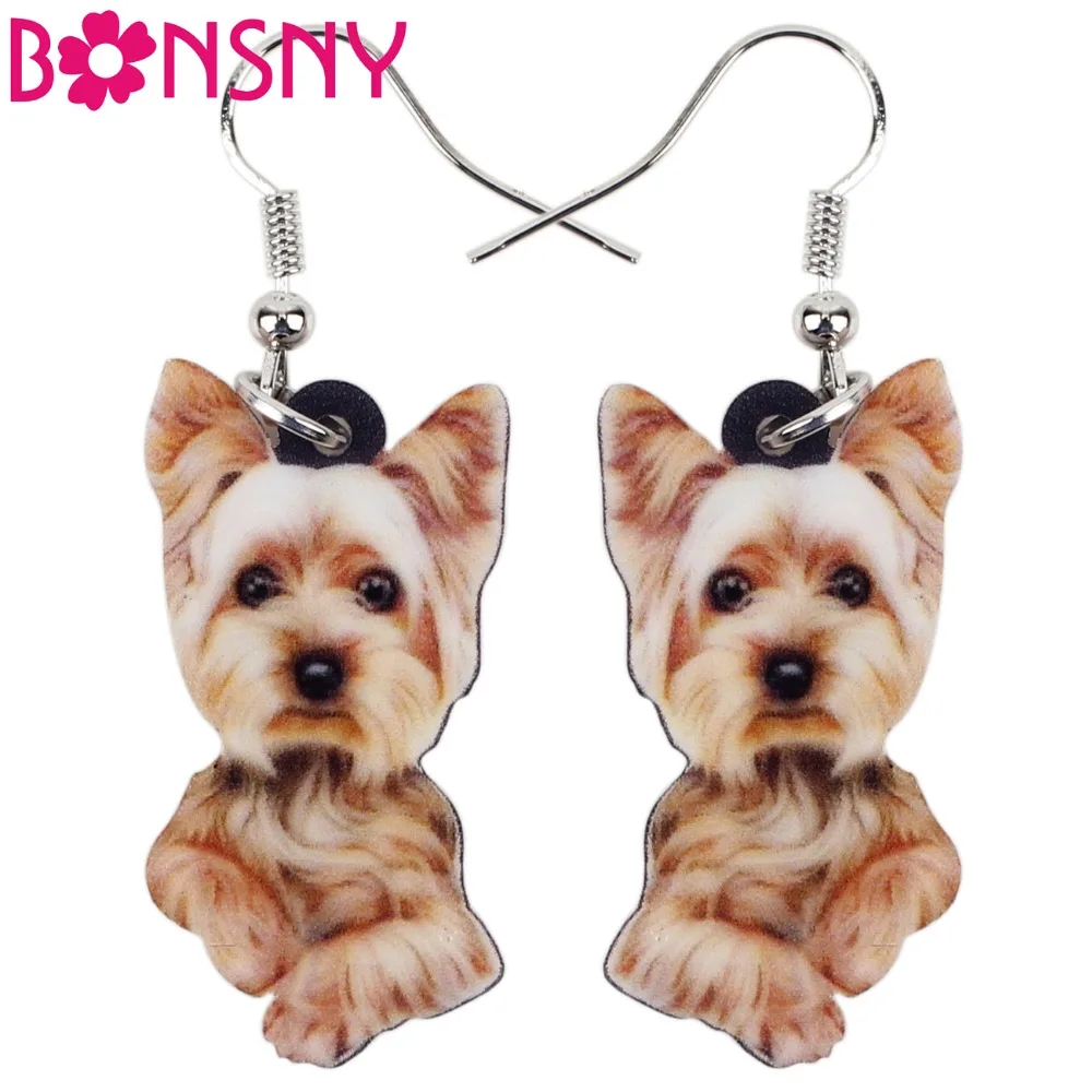 Bonsny Acrylic Cute Yorkshire Terrier Dog Big Long Dangle Drop Earrings Novelty Animal Jewelry For Girls Women Ladies Wholesale
Bonsny Acrylic Cute Yorkshire Terrier Dog Big Long Dangle Drop Earrings Novelty Animal Jewelry For Girls Women Ladies Wholesale