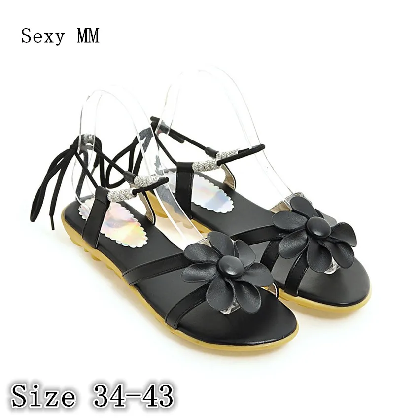 Summer Style Slides Women Flat Sandals Woman Shoes Flip Flops Slippers Ladies Sandals Plus Size 34 - 40 41 42 43