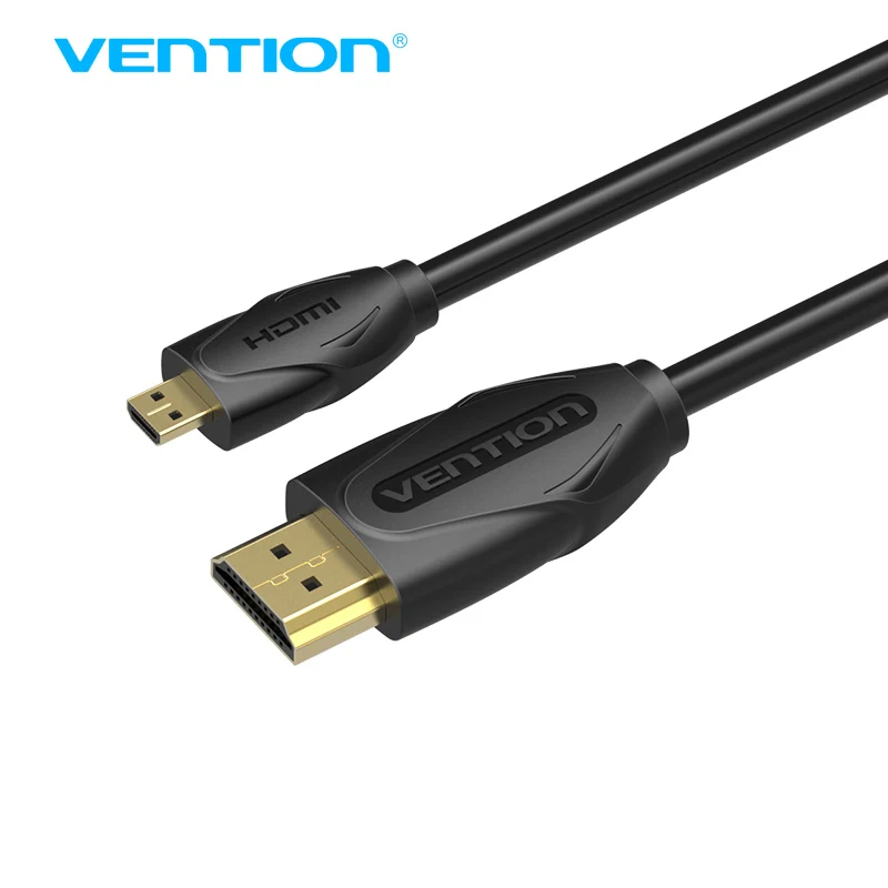 Vention Micro HDMI to HDMI Cable Gold-Plated HDMI 1.4V 3D 1m 1.5m 2m 3m High Premium HDMI Cable Adapter for Tablet HDTV Camera
Vention Micro HDMI to HDMI Cable Gold-Plated HDMI 1.4V 3D 1m 1.5m 2m 3m High Premium HDMI Cable Adapter for Tablet HDTV Camera