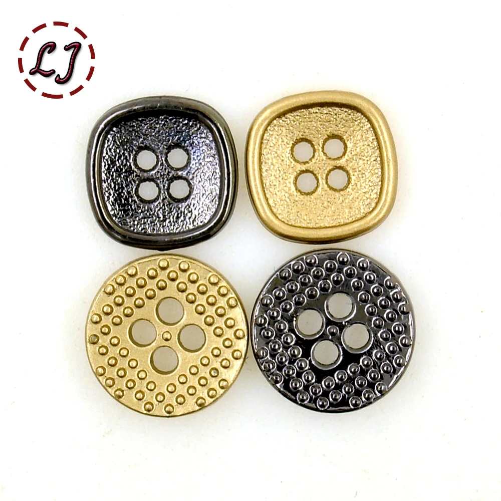 New arrived High quality 10pcs/lot small metal sewing button zinc alloy gold black color used for T-shirt garment accessories
New arrived High quality 10pcs/lot small metal sewing button zinc alloy gold black color used for T-shirt garment accessories