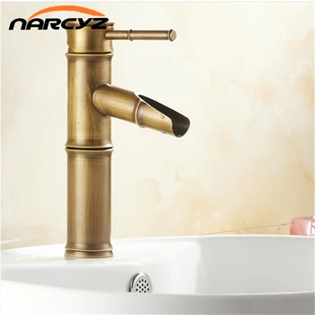 Bamboo shape faucet Basin Mixer Taps Antique Brass Finished Hot and Cold Mixer Taps Deck Mounted basin tap torneira XT906
Bamboo shape faucet Basin Mixer Taps Antique Brass Finished Hot and Cold Mixer Taps Deck Mounted basin tap torneira XT906