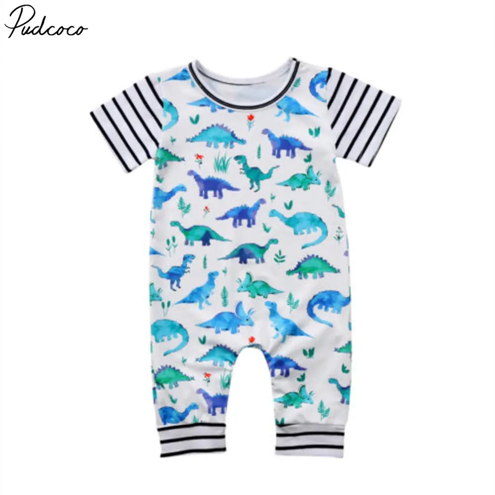 Pudcoco Infant Kids Baby Girl Boy Clothes Cotton Short Sleeve O-Neck Dinosaur Romper Outfit 0-24 Months Helen115
Pudcoco Infant Kids Baby Girl Boy Clothes Cotton Short Sleeve O-Neck Dinosaur Romper Outfit 0-24 Months Helen115