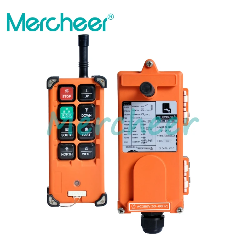 

AC 220V 380V 110V DC 12V 24V Industrial remote controller switches Hoist Crane Control Lift Crane 1 transmitter + 1 receiver