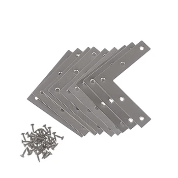 10 Pieces Stainless Steel 80 x 80mm Silver T Shape Brace Brackets Mending Plates Repair Fixing Joining Match with 50 Screws
10 Pieces Stainless Steel 80 x 80mm Silver T Shape Brace Brackets Mending Plates Repair Fixing Joining Match with 50 Screws