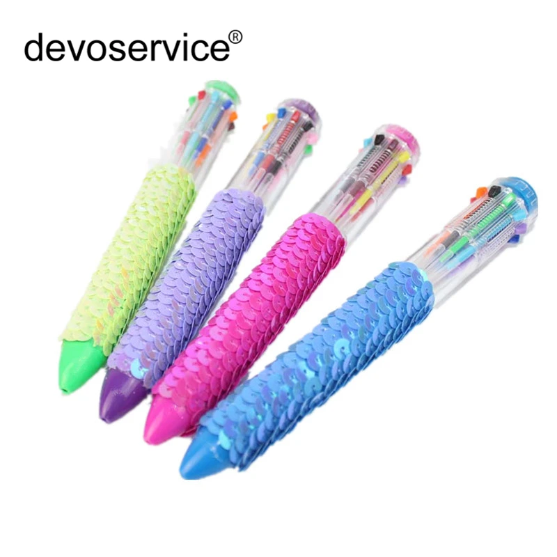 Creative Reversible Sequin 10 Colors Press Ballpoint Pen Multi Colors Pen School Office Supply Gift Stationery Papelaria Escolar
Creative Reversible Sequin 10 Colors Press Ballpoint Pen Multi Colors Pen School Office Supply Gift Stationery Papelaria Escolar