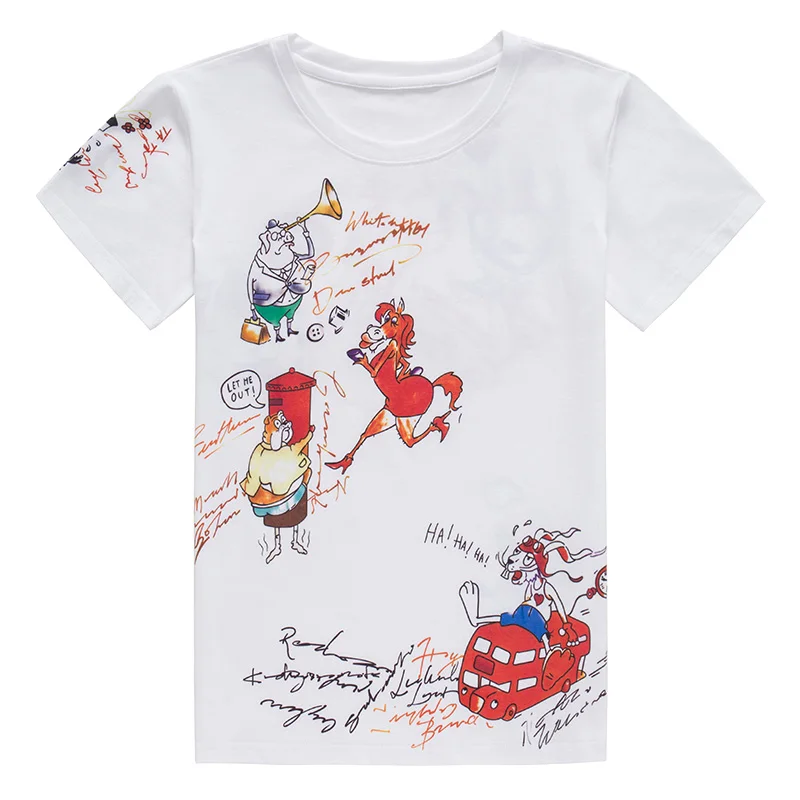 Fashion Cartoon Graffiti T Shirt Women 2019 Abstract Pattern Print Cotton T Shirts Women's Short Sleeve Loose T Shirt Tops Tee
Fashion Cartoon Graffiti T Shirt Women 2019 Abstract Pattern Print Cotton T Shirts Women's Short Sleeve Loose T Shirt Tops Tee