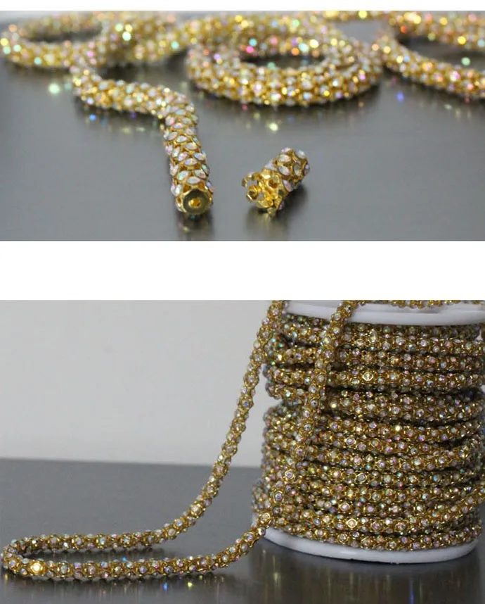Dia.6mm Super Flash crystal Sewing on AB Rhinestone 1m/roll Crystal Glass Strass Crystals Stones For Clothes Crafts Decorations
Dia.6mm Super Flash crystal Sewing on AB Rhinestone 1m/roll Crystal Glass Strass Crystals Stones For Clothes Crafts Decorations