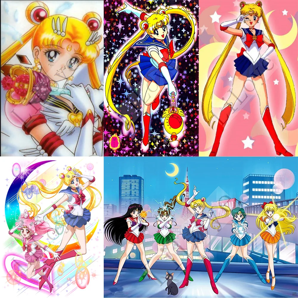 Full Square/Round Mosaic Diamond Embroidery Sailor Moon 5D DIY Diamond Painting Cross Stitch Home Decoration Painting Kits ZF976
Full Square/Round Mosaic Diamond Embroidery Sailor Moon 5D DIY Diamond Painting Cross Stitch Home Decoration Painting Kits ZF976