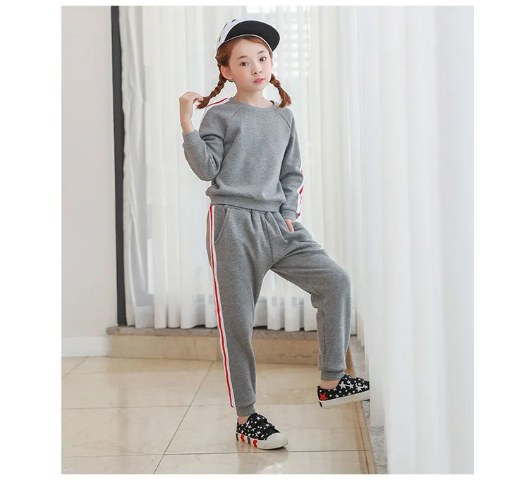 fleece big girl clothes set autumn winter children's sports suits long sleeve sweatshirts and long pants clothing sets girl 2017 4 5 6 7 8 9 10 11 12 13 14 15 years little big girls sports wear tracksuit children sets girlte (9)