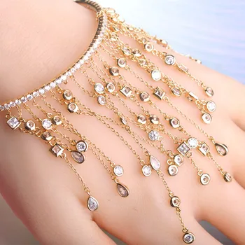 Dazz Long Pendant Tassel Bracelets Full Rhinestones Copper Hand Accessories Wedding Jewelry For Women Bridals Lovers Gifts
Dazz Long Pendant Tassel Bracelets Full Rhinestones Copper Hand Accessories Wedding Jewelry For Women Bridals Lovers Gifts