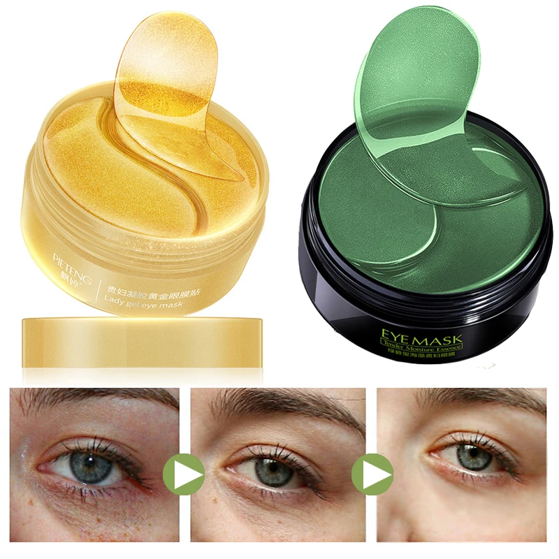 60 PCS Gold Collagen Eye Mask Gel Eye Patches Sleep Masks Remover Dark Circles Anti Aging Anti-Puffiness Eye Patches Korean
60 PCS Gold Collagen Eye Mask Gel Eye Patches Sleep Masks Remover Dark Circles Anti Aging Anti-Puffiness Eye Patches Korean