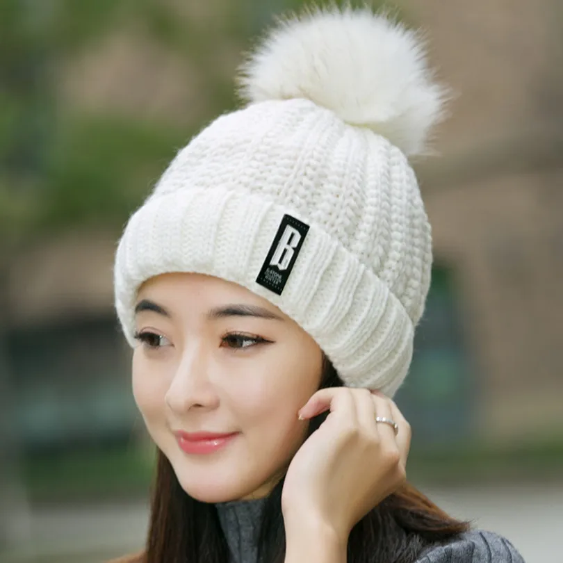 Hot Sales 2016 New Winter Lady Hat Fur Velvet Knitted Women Hat Fashion Warm Female Cap Skullies Beanies Top-Quality
Hot Sales 2016 New Winter Lady Hat Fur Velvet Knitted Women Hat Fashion Warm Female Cap Skullies Beanies Top-Quality