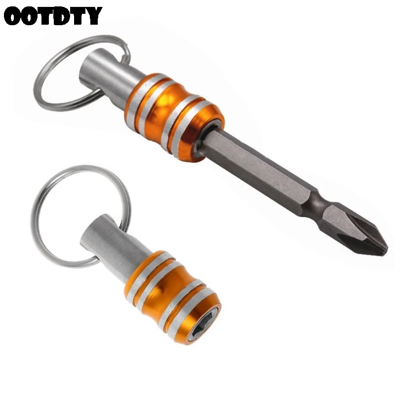 1/4 Inch Hex Shank Screwdriver Bits Holder Extension Bar Drill Screw Adapter Quick Release Easy Change Keychain
1/4 Inch Hex Shank Screwdriver Bits Holder Extension Bar Drill Screw Adapter Quick Release Easy Change Keychain