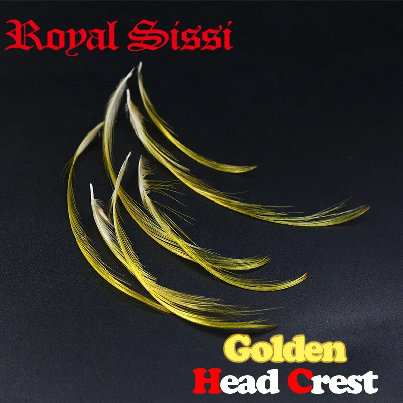 2packs/set Golden pheasant head crest feathers medium& Large size assorted traditional salmon trouts flies fly tying materials 
2packs/set Golden pheasant head crest feathers medium& Large size assorted traditional salmon trouts flies fly tying materials