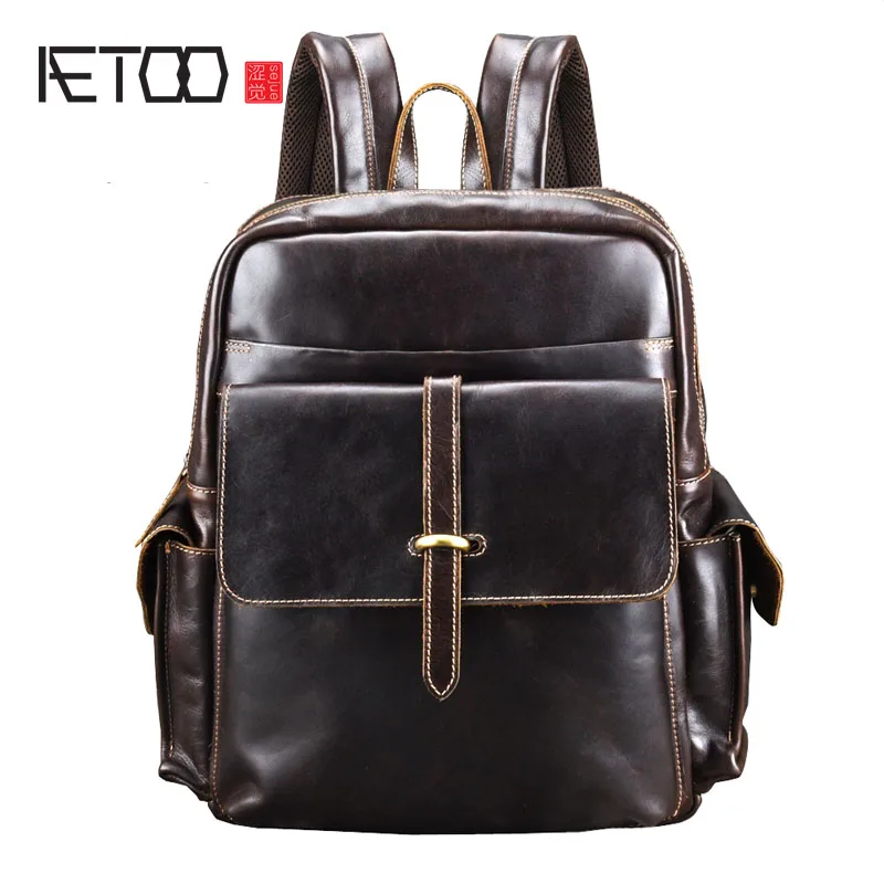 AETOO Leather Backpack male Men's Travel Bags Daypacks Black Computer Backpacks For men back pack Teenager Laptop Backpacks
AETOO Leather Backpack male Men's Travel Bags Daypacks Black Computer Backpacks For men back pack Teenager Laptop Backpacks