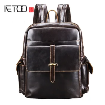 AETOO Leather Backpack male Men's Travel Bags Daypacks Black Computer Backpacks For men back pack Teenager Laptop Backpacks
AETOO Leather Backpack male Men's Travel Bags Daypacks Black Computer Backpacks For men back pack Teenager Laptop Backpacks
