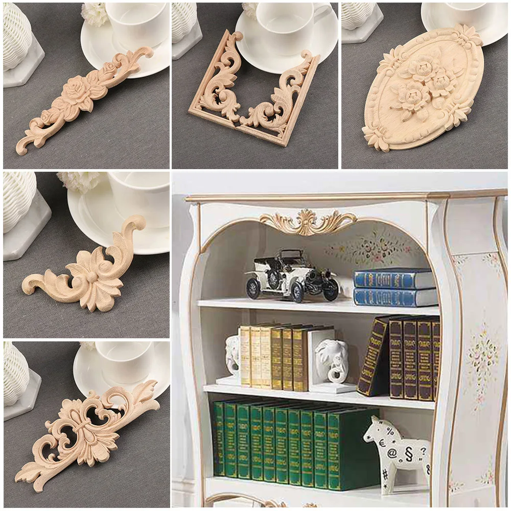 1Pc New Floral Wood Carved Decal Corner Appliques Frame Wall Doors Furniture Woodcarving Decorative Wooden Figurines Crafts
1Pc New Floral Wood Carved Decal Corner Appliques Frame Wall Doors Furniture Woodcarving Decorative Wooden Figurines Crafts