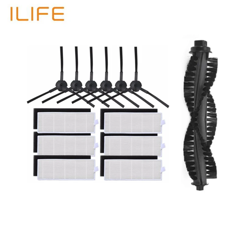 Main Brush+HEPA Filter+Side Brushes+Primary dust Filter for ilife a4s a40 Robot Vacuum Cleaner Parts chuwi ilife a40 accessories
Main Brush+HEPA Filter+Side Brushes+Primary dust Filter for ilife a4s a40 Robot Vacuum Cleaner Parts chuwi ilife a40 accessories