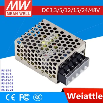 DC 3.3V 5V 12V 15V 24V 48V MEAN WELL 0.625/1/1.3/3A meanwell 15W Single Output Switching Power Supply RS-15-12 RS-15-48 RS-15-15
DC 3.3V 5V 12V 15V 24V 48V MEAN WELL 0.625/1/1.3/3A meanwell 15W Single Output Switching Power Supply RS-15-12 RS-15-48 RS-15-15