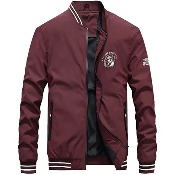 Polyester Baseball Jacket Men Spring Autumn Stand Collar Casual Jacket and Coat Korean Fashion Clothing Bomber Jacket
Polyester Baseball Jacket Men Spring Autumn Stand Collar Casual Jacket and Coat Korean Fashion Clothing Bomber Jacket