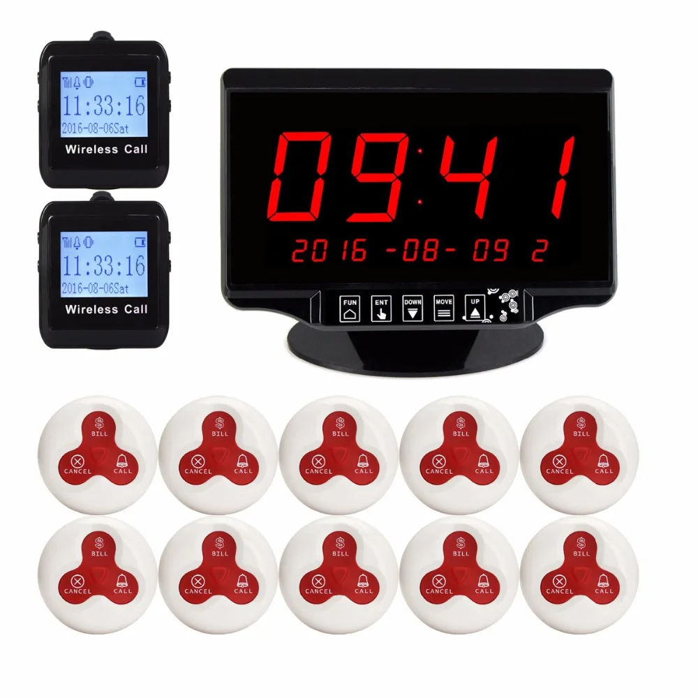 1 Display Receiver Host+2 Watch Receiver Host Guest +10 Waterproof 433MHz Call Button Wireless Restaurant Call System
1 Display Receiver Host+2 Watch Receiver Host Guest +10 Waterproof 433MHz Call Button Wireless Restaurant Call System