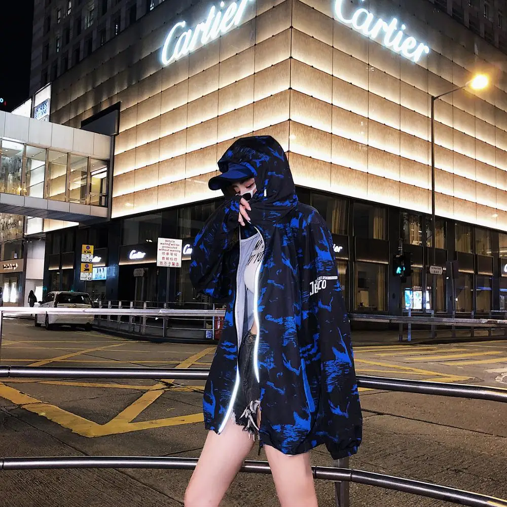 Hip Hop Jackets Women Harajuku Cool Hoodies Camouflage Summer Thin Outwear Streetwear Fashion Kpop Sun-protective Bomber Jacket
Hip Hop Jackets Women Harajuku Cool Hoodies Camouflage Summer Thin Outwear Streetwear Fashion Kpop Sun-protective Bomber Jacket