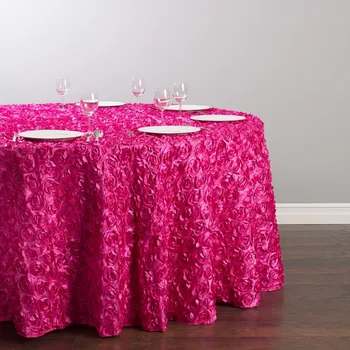 Custom Order Are Welcome 130 in. Polyester 330cm Round Rosette Satin Feel Tablecloth Fuchsia for Ceremony Wedding, 5/Pack
Custom Order Are Welcome 130 in. Polyester 330cm Round Rosette Satin Feel Tablecloth Fuchsia for Ceremony Wedding, 5/Pack