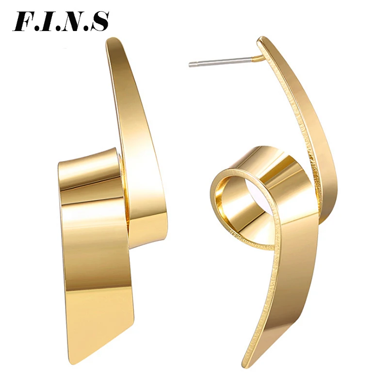 F.I.N.S Modern Women's Earrings 2019 Gold Color Irregular Unique Design Modeling Earings Fashion Jewelry Punk Unusual Earrings
F.I.N.S Modern Women's Earrings 2019 Gold Color Irregular Unique Design Modeling Earings Fashion Jewelry Punk Unusual Earrings
