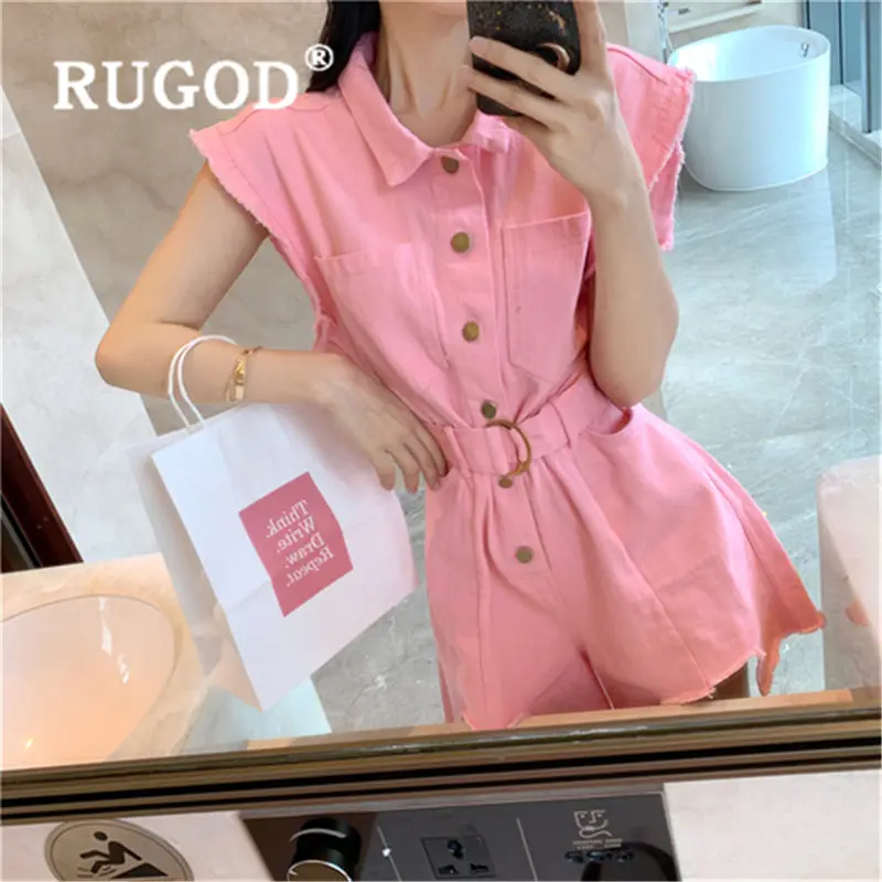RUGOD 2019 new arrival rompers womens jumpsuit high waist slim sleeveless combinaison pantalon femme
RUGOD 2019 new arrival rompers womens jumpsuit high waist slim sleeveless combinaison pantalon femme