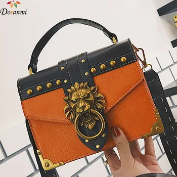DORANMI Vintage Metal Lion Head Flap Bags For Women 2018 Fashion Rivet Square Shoulder Bag Messenger Crossbody Bolsa CBB008
DORANMI Vintage Metal Lion Head Flap Bags For Women 2018 Fashion Rivet Square Shoulder Bag Messenger Crossbody Bolsa CBB008
