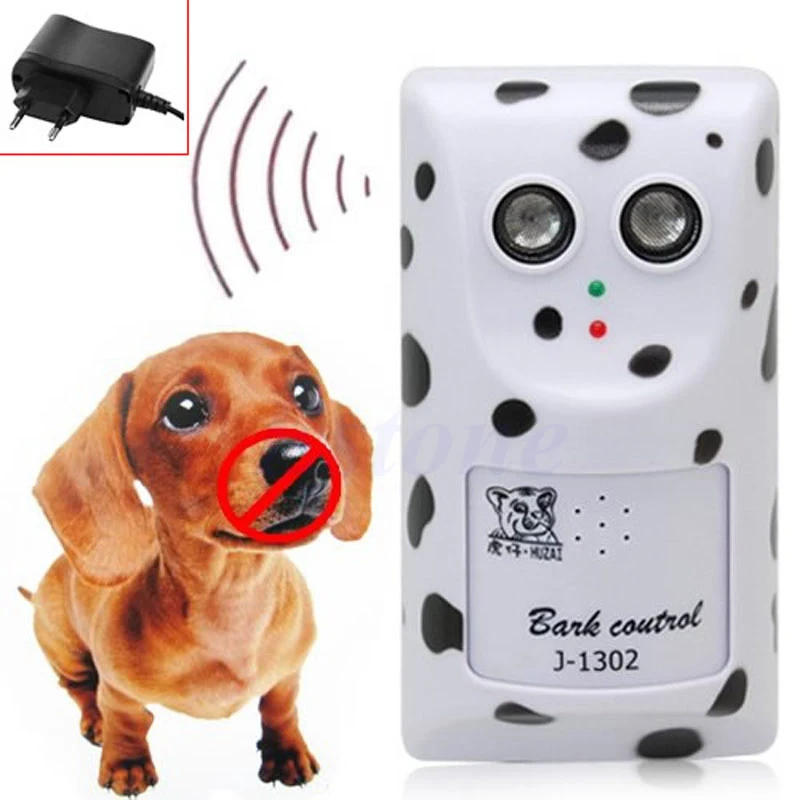 

Humanely Ultrasonic Stop Control Dog Barking Anti No Bark Device Silencer Hanger EU Plug