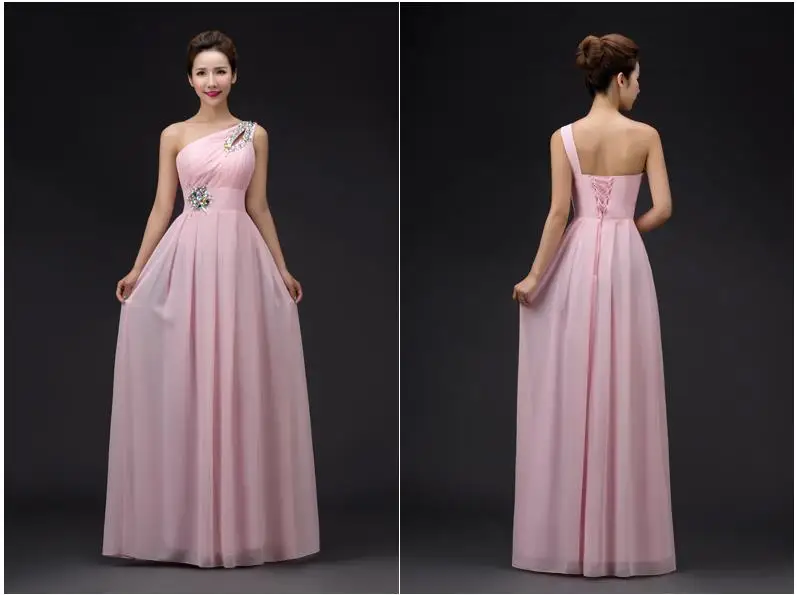 DongCMY 2017 new long design Evening dress party one shoulder vestido longo Lace-up plus size formal CG002 17