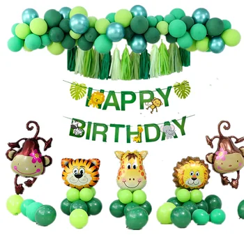 Birthday Decoration Kids Balloon Garland Safari Animal Balloon Banner Green Happy Birthday Balloon Arch Kit
Birthday Decoration Kids Balloon Garland Safari Animal Balloon Banner Green Happy Birthday Balloon Arch Kit