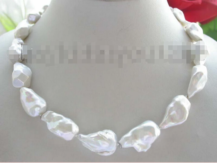 FREE SHIPPING Luster 18" Genuine Natural 30mm White Reborn Keshi pearl Necklace 14KGP!
FREE SHIPPING Luster 18" Genuine Natural 30mm White Reborn Keshi pearl Necklace 14KGP!