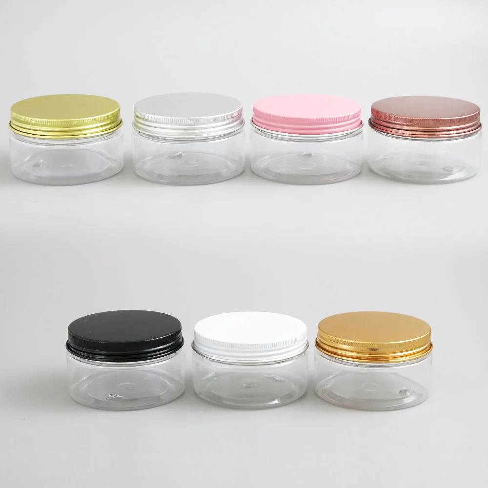 24 x 100g Empty Clear Cosmetic Cream Containers Cream Jars 100cc 100ml for Cosmetics Packaging Plastic Bottles With Metal Lids
24 x 100g Empty Clear Cosmetic Cream Containers Cream Jars 100cc 100ml for Cosmetics Packaging Plastic Bottles With Metal Lids