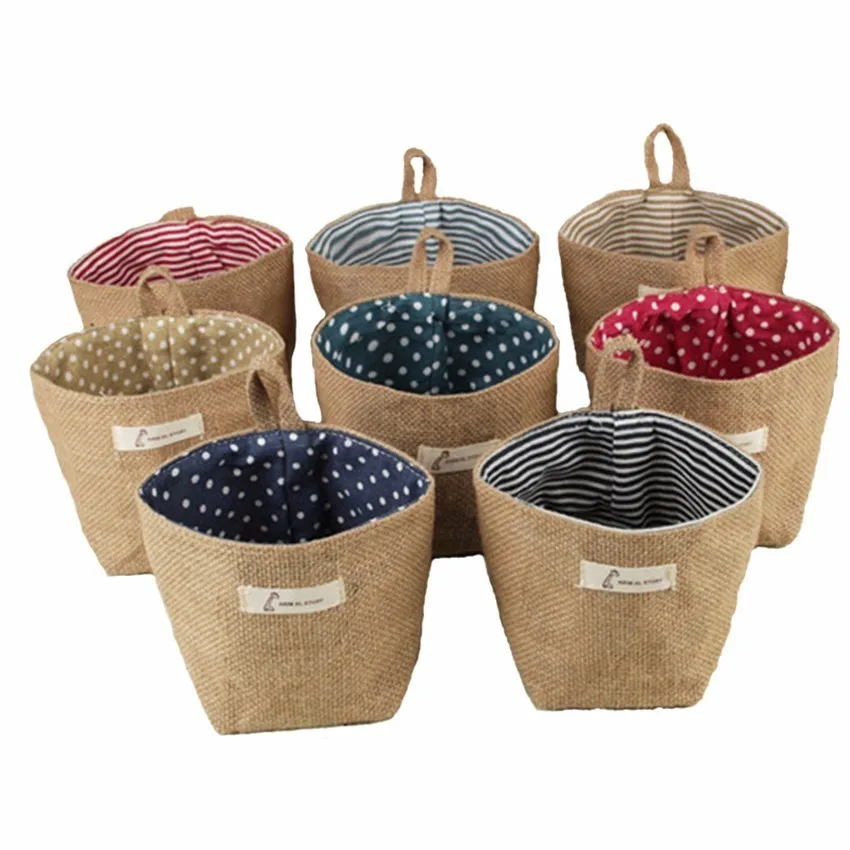 Super practical Household Storage Basket Country Style Cotton Linen Cloth Storage Basket Weaving Arts Small Hanging Baskets
Super practical Household Storage Basket Country Style Cotton Linen Cloth Storage Basket Weaving Arts Small Hanging Baskets
