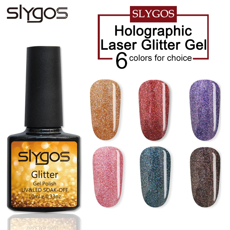 SLYGOS 10ML Holographic Glitter Nail Gel Polish Laser Glitter Gel Polish Sparking Pink Purple Gel Lacquer 
SLYGOS 10ML Holographic Glitter Nail Gel Polish Laser Glitter Gel Polish Sparking Pink Purple Gel Lacquer