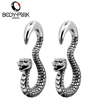 Body Punk 1 pair Snake Earring Piercings Tunnels Ear Plugs Taper Spiral Swirl Flesh Expander Stretcher Ear Gauge Body Jewelry
Body Punk 1 pair Snake Earring Piercings Tunnels Ear Plugs Taper Spiral Swirl Flesh Expander Stretcher Ear Gauge Body Jewelry