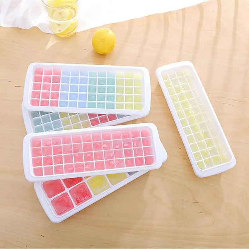 Ice Cube Tray with Removable Lid Silicone Reusable Ice Cubes Mold DIY Fruit Ice Cream Maker Mould Kitchen Bar Tools
Ice Cube Tray with Removable Lid Silicone Reusable Ice Cubes Mold DIY Fruit Ice Cream Maker Mould Kitchen Bar Tools
