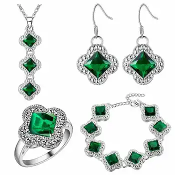 A thick jewelry explosion trade clover progenitor gem brinco wedding Pendant necklace Earrings ring -jewelry
A thick jewelry explosion trade clover progenitor gem brinco wedding Pendant necklace Earrings ring -jewelry