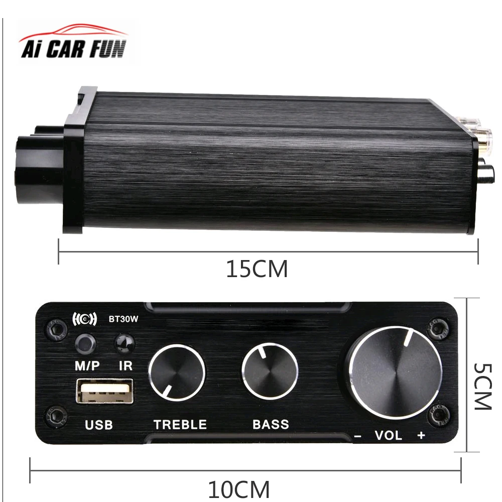 Universal DC12V 24V Player 30W Bluetooth 4.2 Car Subwoofer Sound Amplifier Audio Stereo Amp High Low Converter For Speaker
Universal DC12V 24V Player 30W Bluetooth 4.2 Car Subwoofer Sound Amplifier Audio Stereo Amp High Low Converter For Speaker