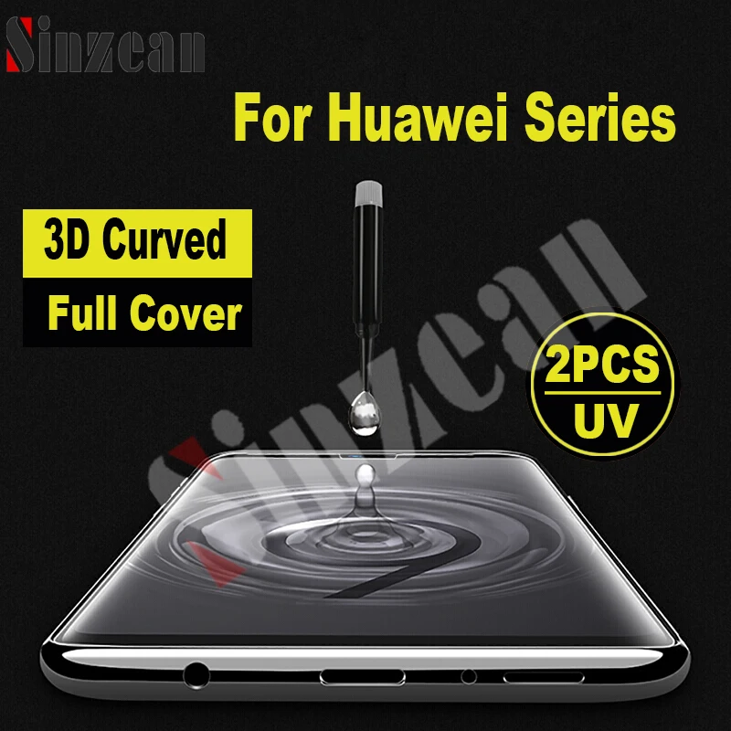 Sinzean 2pcs 3D Full glue UV Glass for Huawei P30 Pro/P20 lite/mate 20 pro tempered glass screen protector (fingertprint unlock)
Sinzean 2pcs 3D Full glue UV Glass for Huawei P30 Pro/P20 lite/mate 20 pro tempered glass screen protector (fingertprint unlock)