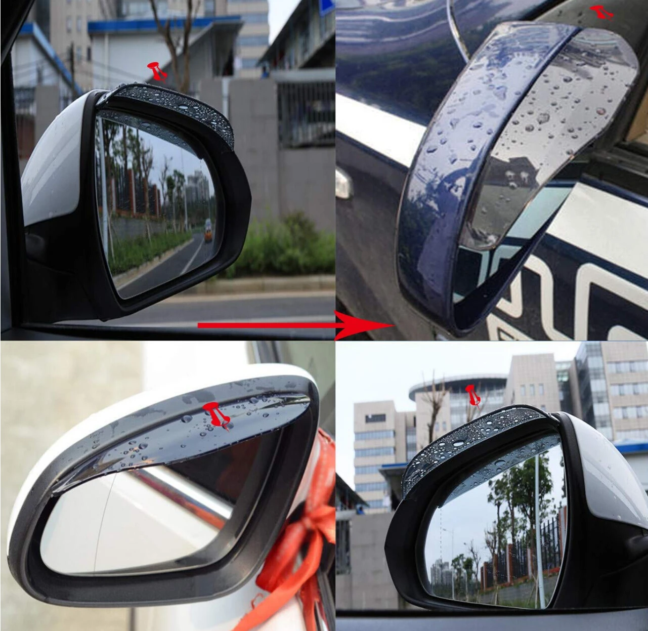 Автомобильные аксессуары козырек от дождя на зеркало заднего вида для Hyundai ix35 iX45